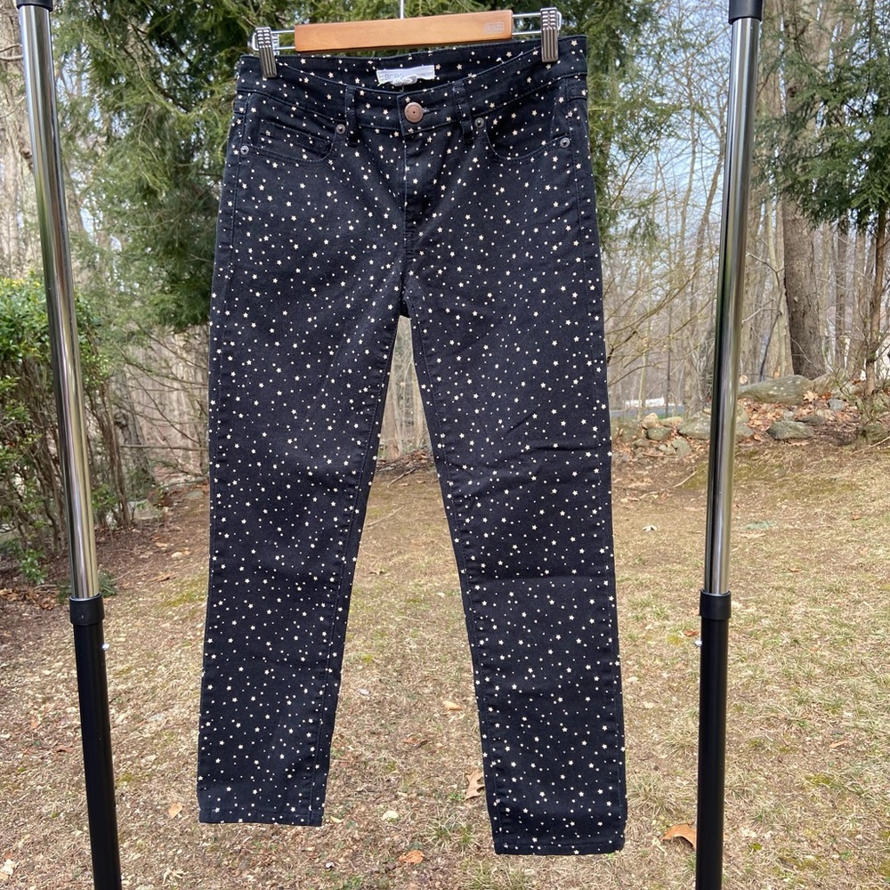 BCBGeneration Black and Tan Star Jeans